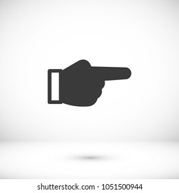 Hand vector icon, forefinger icon