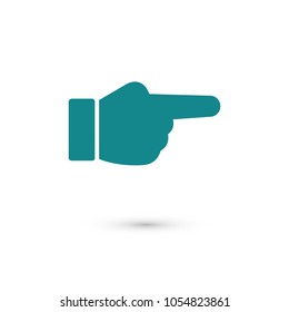 Hand vector icon, forefinger icon