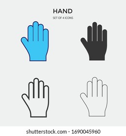 hand vector icon human arm