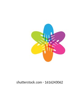 Hand vector icon illustration design template