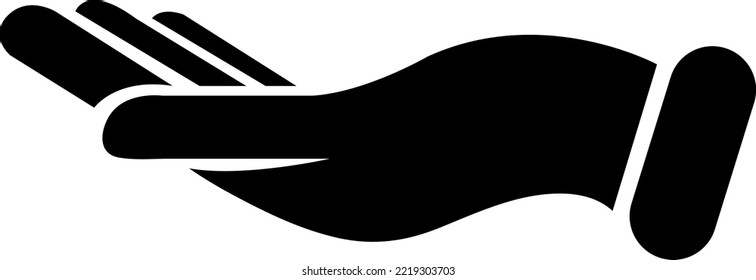 hand vector icon illustration on white background..eps
