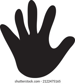 Icono de vector de mano en el eps 8 con fondo blanco.eps