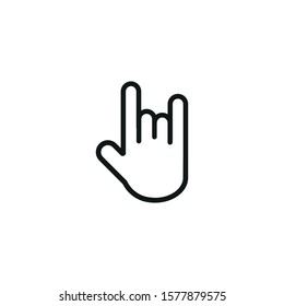 hand vector icon on white background
