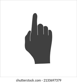 Hand vector icon on white background. EPS 10