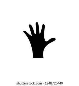 hand vector icon. hand sign on white background. hand icon for web and app