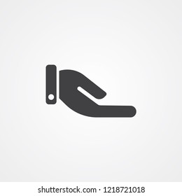 Hand vector icon sign symbol