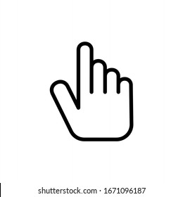 Hand vector icon symbol illustration