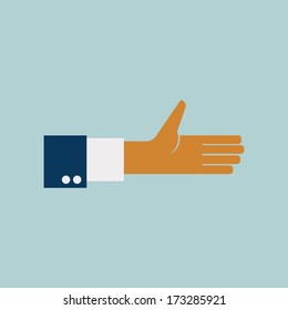 Hand vector illustration