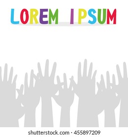  Hand. Vector Illustration