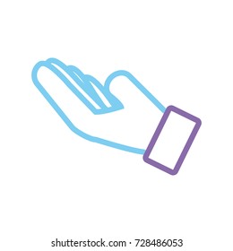 hand  vector illustration