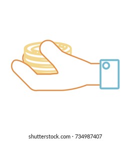 hand  vector illustration