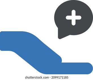 hand vector illustration isolated on a transparent background . glyph vector icons for concept or web graphics.