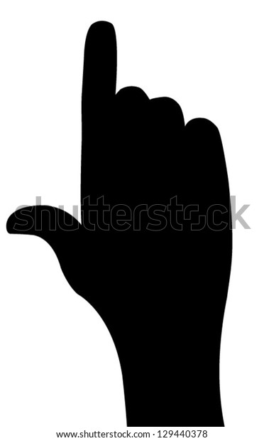 Hand Vector Illustration On Black Background Stock Vector (Royalty Free