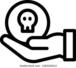 hand  Vector illustration on a transparent background. Premium quality symmbols. Thin line vector icons for concept and graphic design.