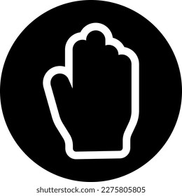 ilustración del vector manual en un fondo transparente. Símbolos de calidad superior. Iconos vectoriales de glifos para diseño de conceptos y gráficos. 
