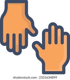 hand Vector illustration on a transparent background. Premium quality symbols. Stroke vector icon for concept and graphic design.
