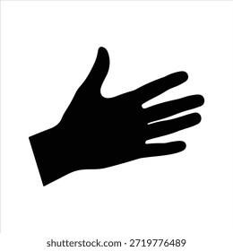 Silhueta de vetor de mão, gestos de mão detalhados, posições, sinais. Braço ideal, mãos para ilustrações, logotipos, ícones. Gráficos de alta qualidade que mostram interação humana, expressão