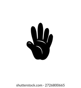 Silhueta de vetor de mão, gestos de mão detalhados, posições, sinais. Braço ideal, mãos para ilustrações, logotipos, ícones. Gráficos de alta qualidade que mostram interação humana, expressão