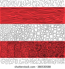 Hand vector simple dashed style drawing. Primitive art. Abstract wallpaper background pattern.