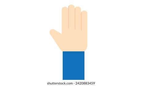 ilustración de símbolo de vector manual