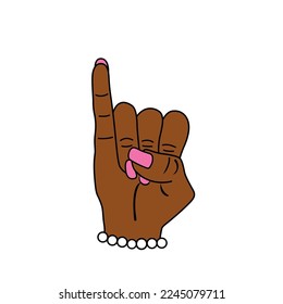 HAND VECTOR T SHIRT DESIGN