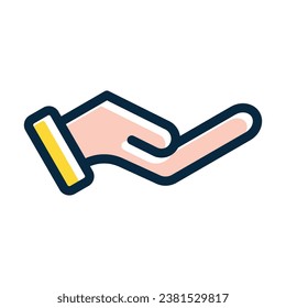 Hand Vector Thick Line Filled Dark Colors Icons For Personal And Commercial Use.
