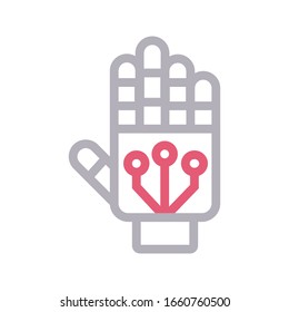 hand vector thin line icon 
