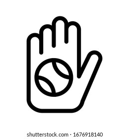 hand vector thin line icon 