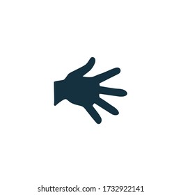 Hand vector, washing icon in trendy flat style design