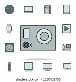 hand video camera icon. Devices icons universal set for web and mobile