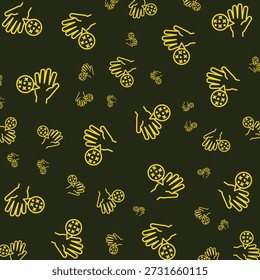 Hand-Virus-Krankheit hübsches Element trendy Design Vektor Illustration bunter Hintergrund.eps