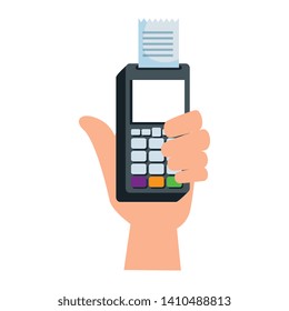 hand with voucher machine electronic commerce