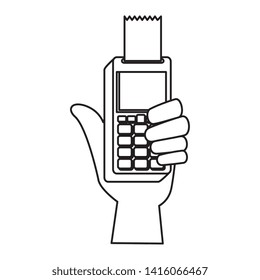 hand with voucher machine electronic commerce
