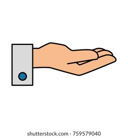 hand of waiter  icon