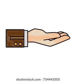 hand waiter receibed icon