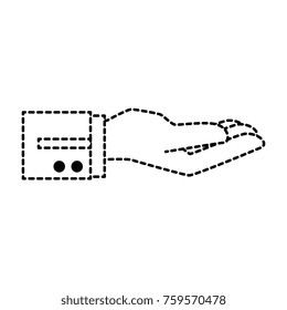 hand waiter receibed icon