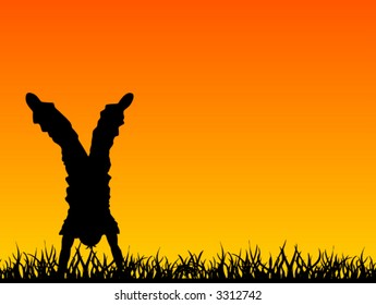 Hand Walk - Vector