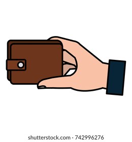 hand with wallet money