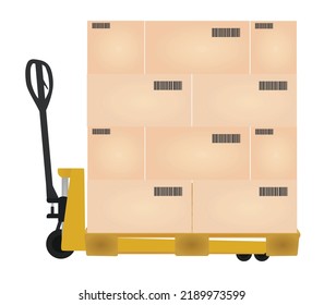 Jack de almacén de mano. ilustración vectorial