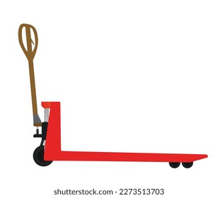 Hand warehouse jack. vector illustration