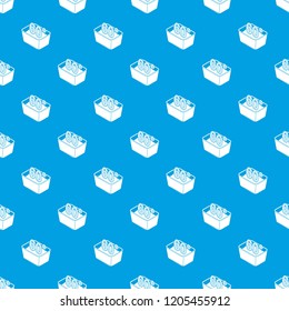 Hand wash 60 degrees celsius pattern vector seamless blue repeat for any use