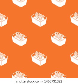 Hand wash 60 degrees celsius pattern vector orange for any web design best