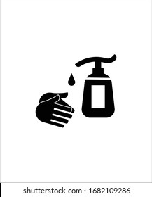 hand wash flat icon,vector best flat hand wash icon.