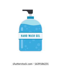 Hand wash gel vector. Hand wash gel on white background.