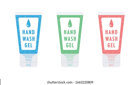 Hand wash gel vector. Hand wash gel symbol.