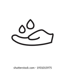 Hand Wash Icon Design Vector Template In Trendy Flat Style