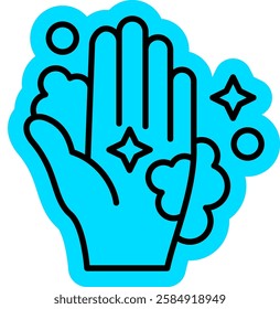 Hand wash icon, disinfection, Lifestyle
