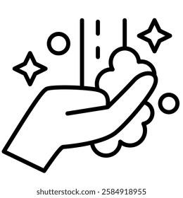 Hand wash icon, disinfection, Lifestyle