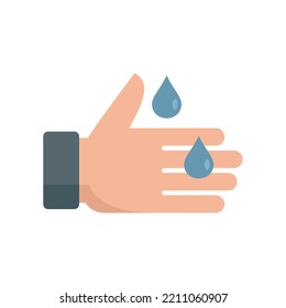 Hand wash icon. Flat illustration of Hand wash vector icon isolated on white background