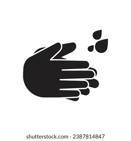 Hand wash icon. Hand hygiene vector illustration.